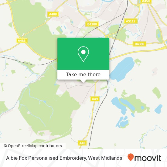 Albie Fox Personalised Embroidery map