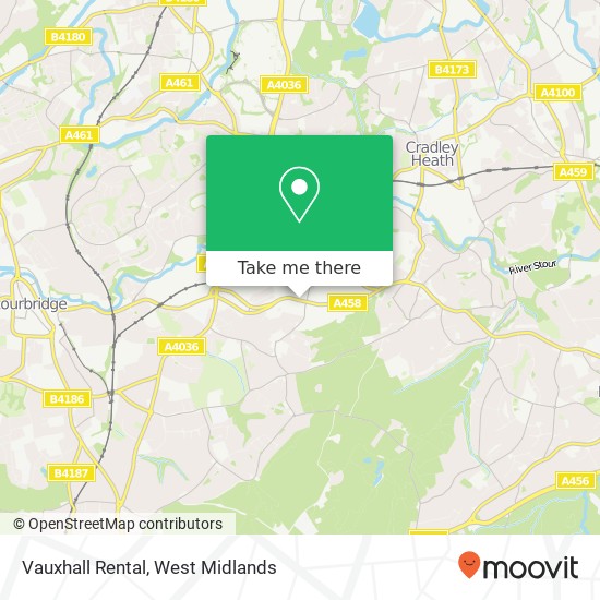 Vauxhall Rental map