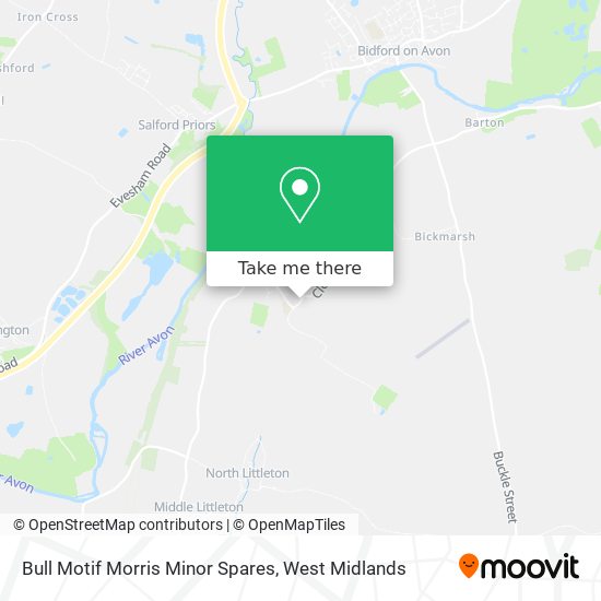 Bull Motif Morris Minor Spares map