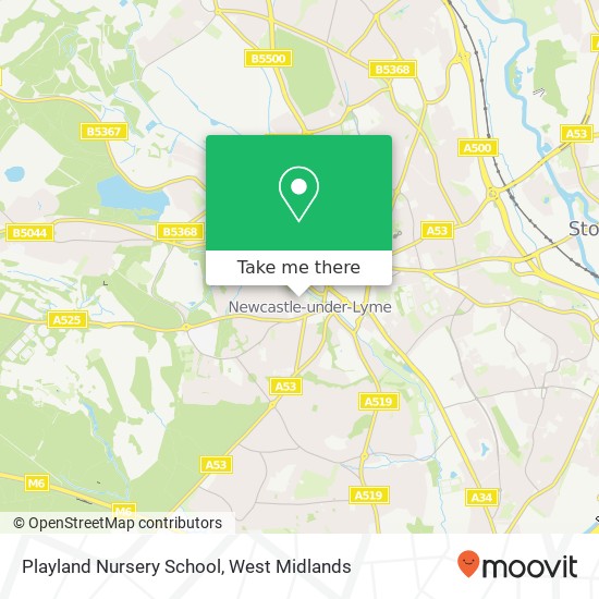 Playland Nursery School map