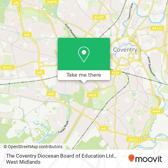 The Coventry Diocesan Board of Education Ltd. map