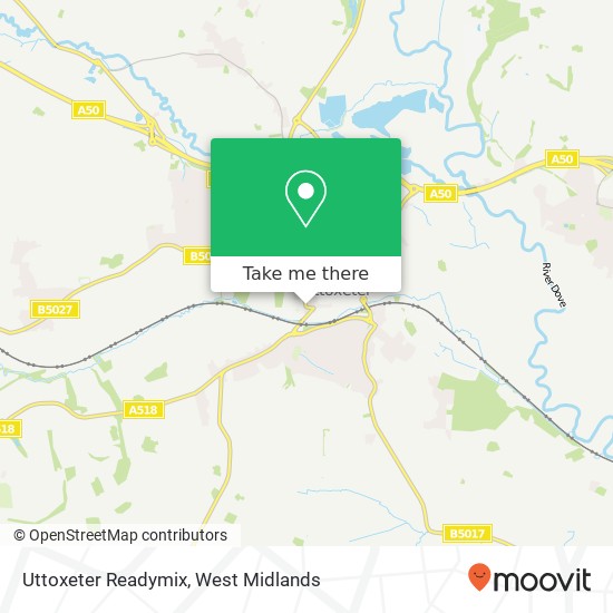 Uttoxeter Readymix map
