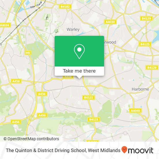 The Quinton & District Driving School map