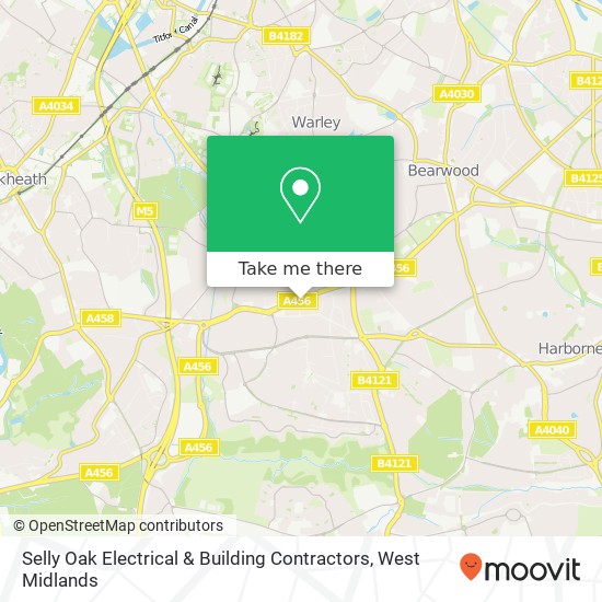 Selly Oak Electrical & Building Contractors map