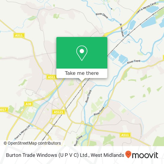 Burton Trade Windows (U P V C) Ltd. map