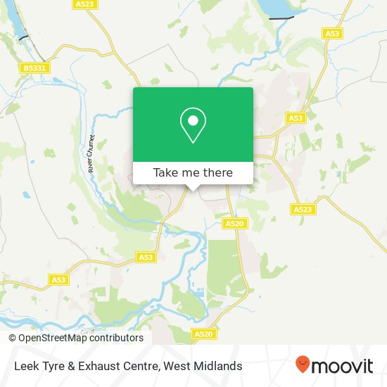 Leek Tyre & Exhaust Centre map