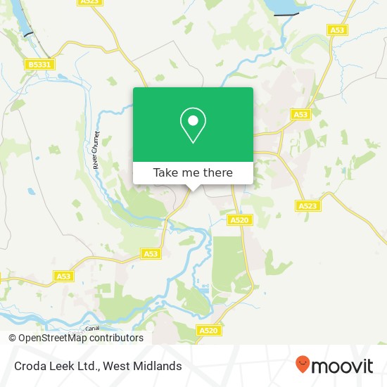 Croda Leek Ltd. map