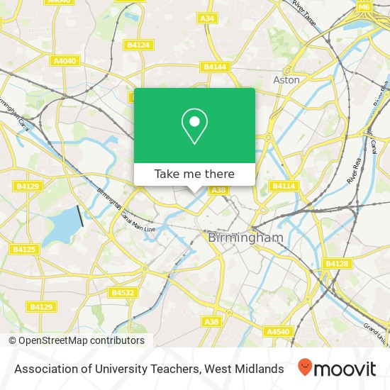 Association of University Teachers map