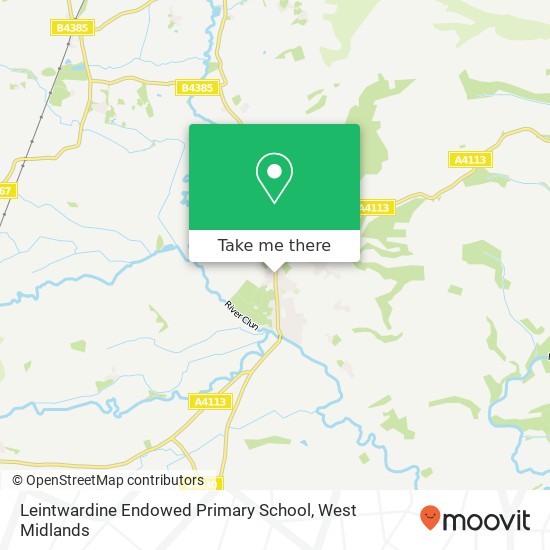 Leintwardine Endowed Primary School map