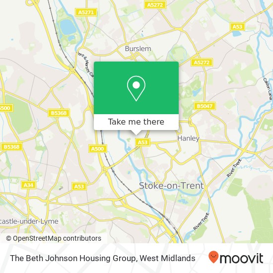 The Beth Johnson Housing Group map
