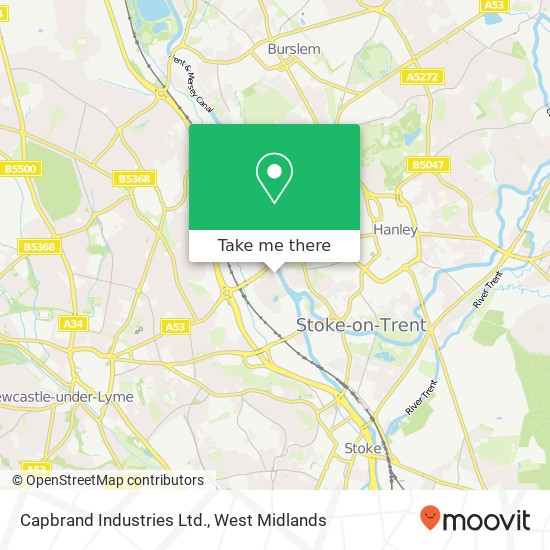 Capbrand Industries Ltd. map