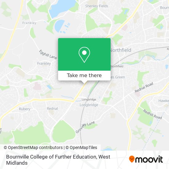 Bournville College of Further Education map