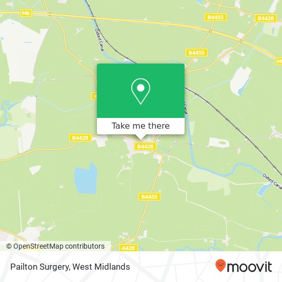 Pailton Surgery map