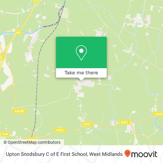 Upton Snodsbury C of E First School map