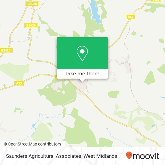 Saunders Agricultural Associates map