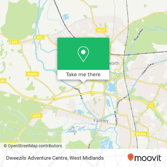 Dweezils Adventure Centre map
