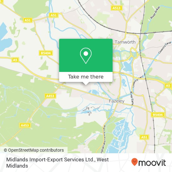 Midlands Import-Export Services Ltd. map
