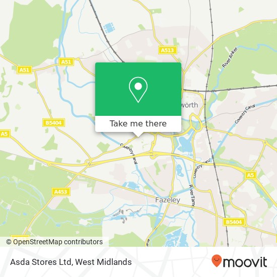 Asda Stores Ltd map
