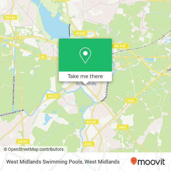 West Midlands Swimming Pools map