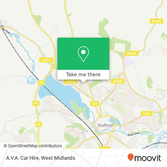 A.V.A. Car Hire map