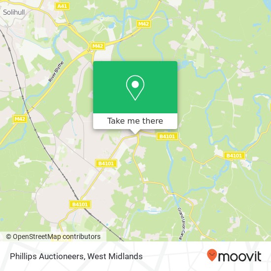 Phillips Auctioneers map