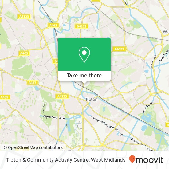 Tipton & Community Activity Centre map