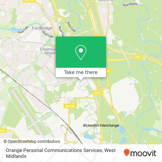 Orange Personal Communications Services map