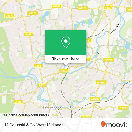 M Golunski & Co map