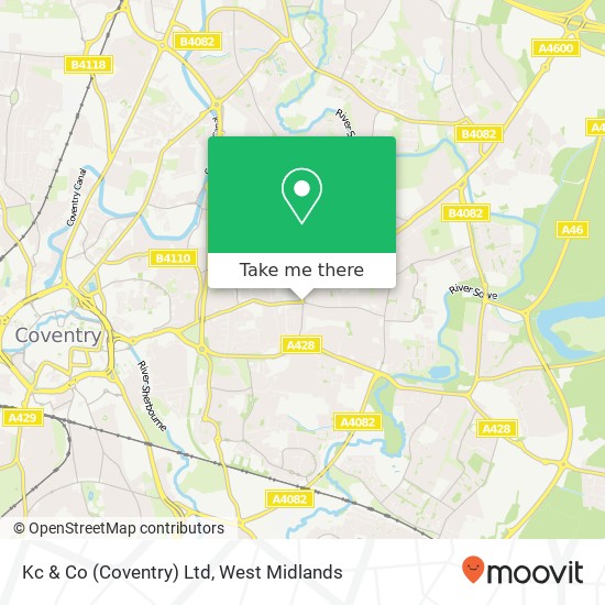 Kc & Co (Coventry) Ltd map