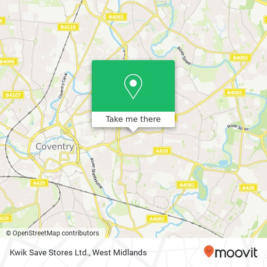 Kwik Save Stores Ltd. map