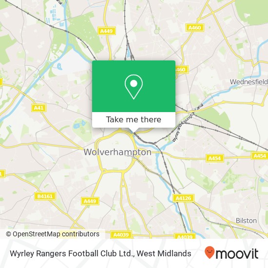 Wyrley Rangers Football Club Ltd. map