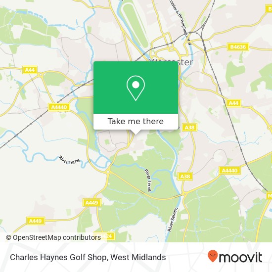 Charles Haynes Golf Shop map