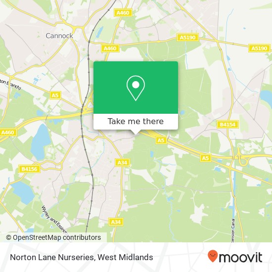 Norton Lane Nurseries map