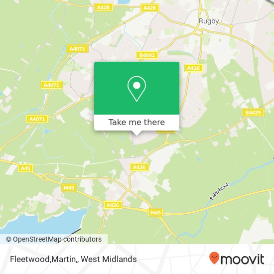 Fleetwood,Martin, map