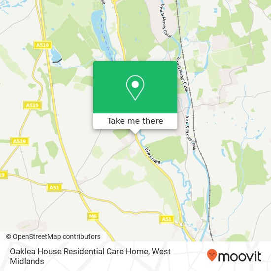 Oaklea House Residential Care Home map