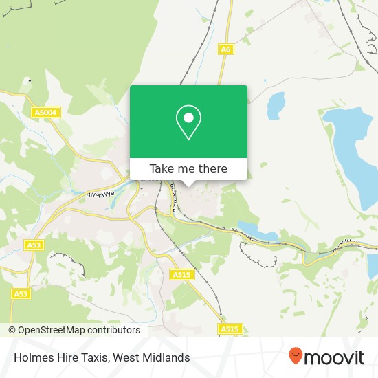 Holmes Hire Taxis map