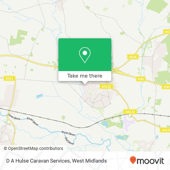 D A Hulse Caravan Services map