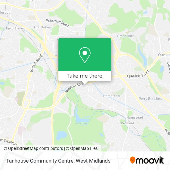 Tanhouse Community Centre map