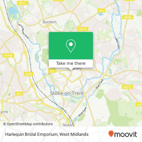 Harlequin Bridal Emporium map