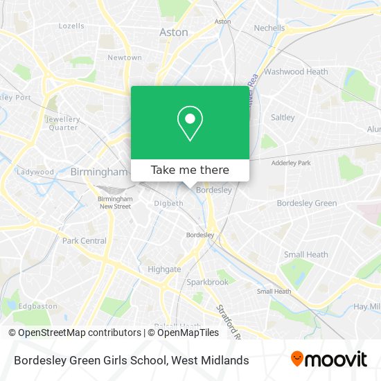 Bordesley Green Girls School map