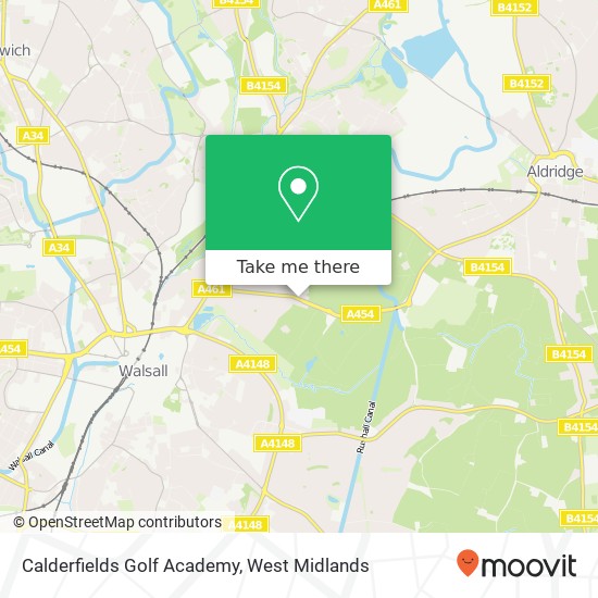 Calderfields Golf Academy map