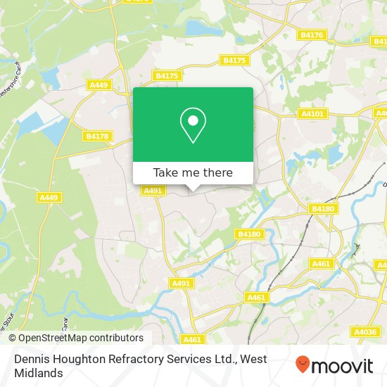 Dennis Houghton Refractory Services Ltd. map