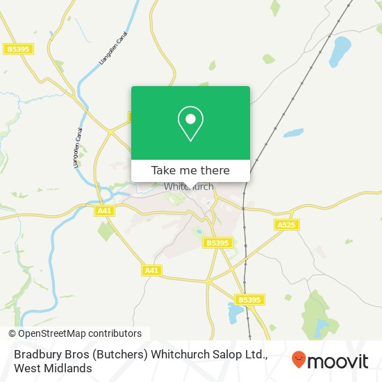 Bradbury Bros (Butchers) Whitchurch Salop Ltd. map