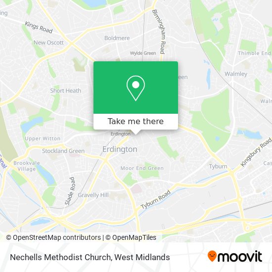 Nechells Methodist Church map