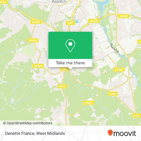 Denette France map