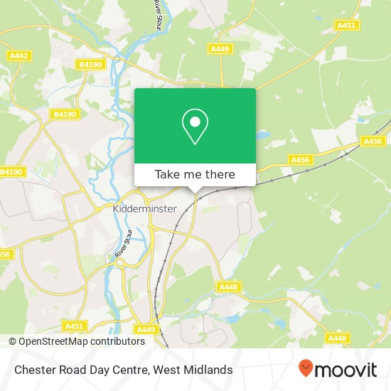 Chester Road Day Centre map