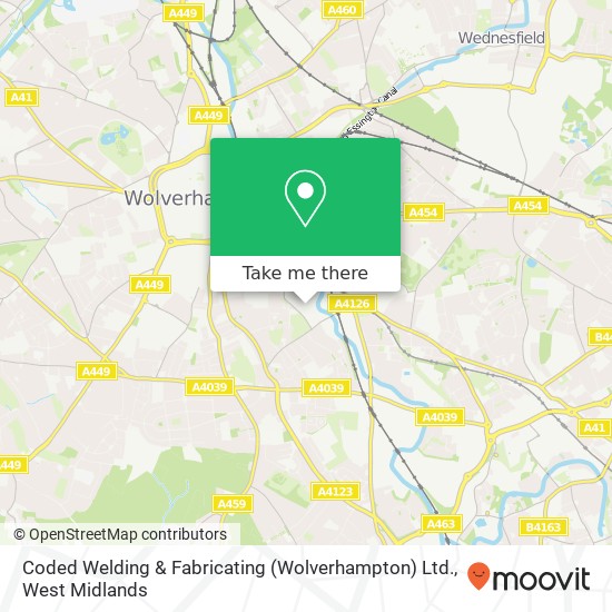 Coded Welding & Fabricating (Wolverhampton) Ltd. map