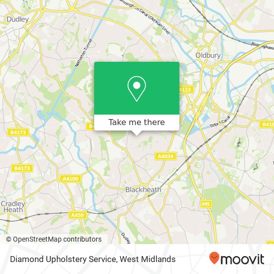 Diamond Upholstery Service map