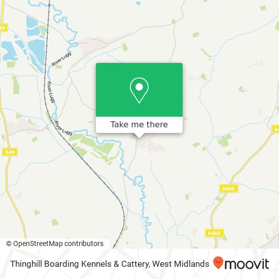 Thinghill Boarding Kennels & Cattery map