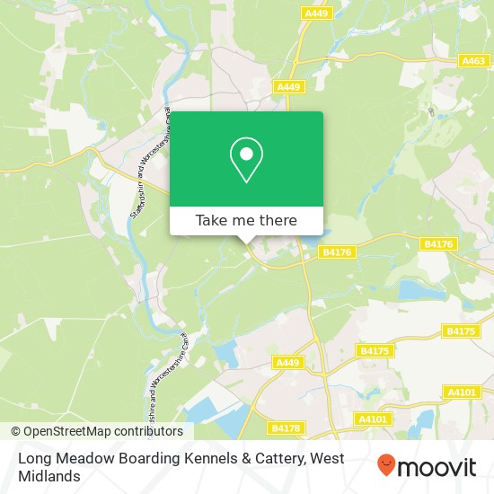 Long Meadow Boarding Kennels & Cattery map